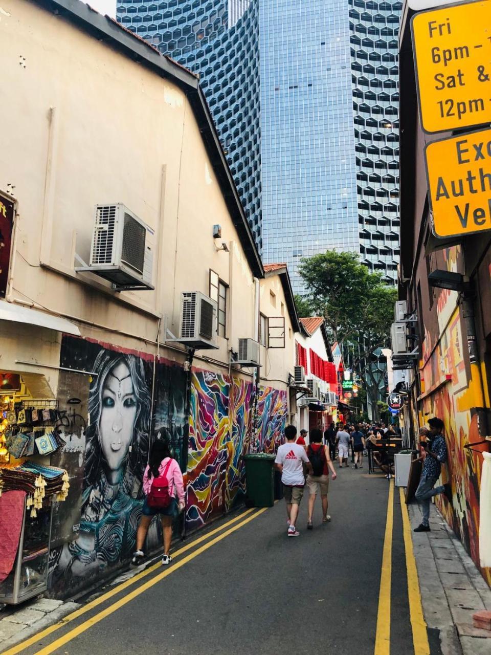 Met A Space Pod At Arab Street Singapur Exterior foto